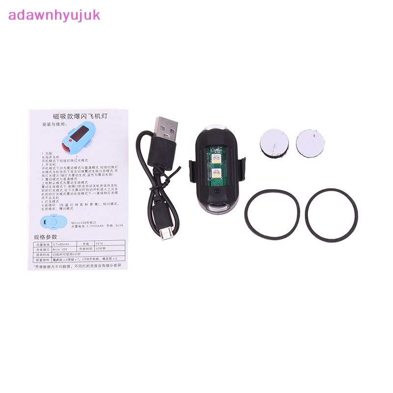 Đèn led Tín Hiệu mini Gắn Đuôi Xe Đạp Chống Va Chạm 7 Màu adawnhyujuk vn
