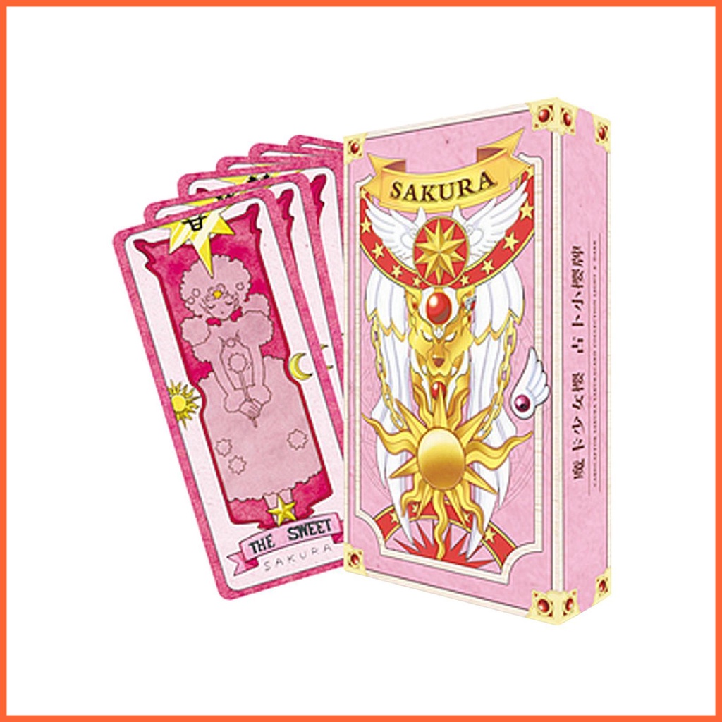 Set 52 Tấm Thẻ Bài tarot Phim Hoạt Hình sakura