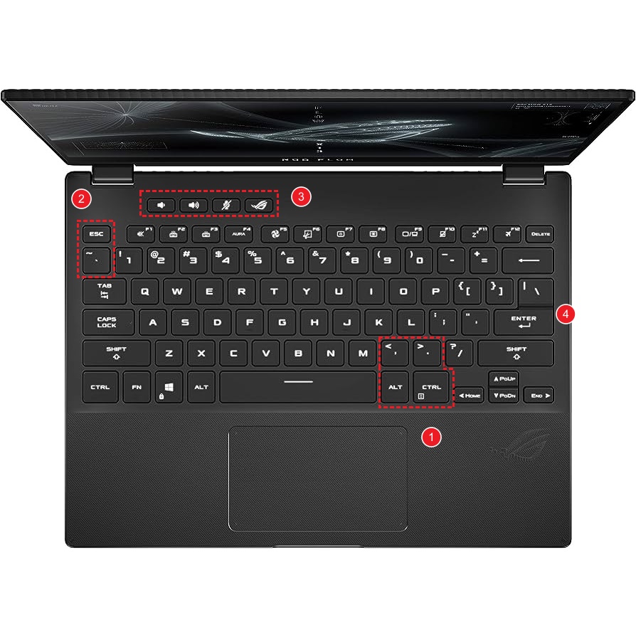 Bàn Phím laptop asus zephyrus m16 2023 gu604 gu604vz gu604vi gu604v & zephyrus g16 gu603 Gu603Z gu603vv gu603h