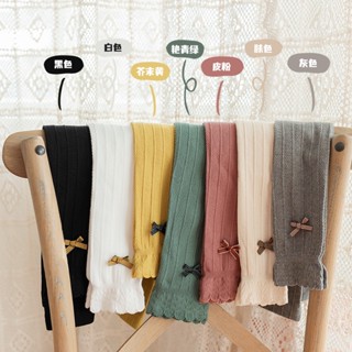 Quần tất len cho bé Không bàn co giãn tốt gắn nơ dễ thương cho bé _ Thế giới đồ của Bé