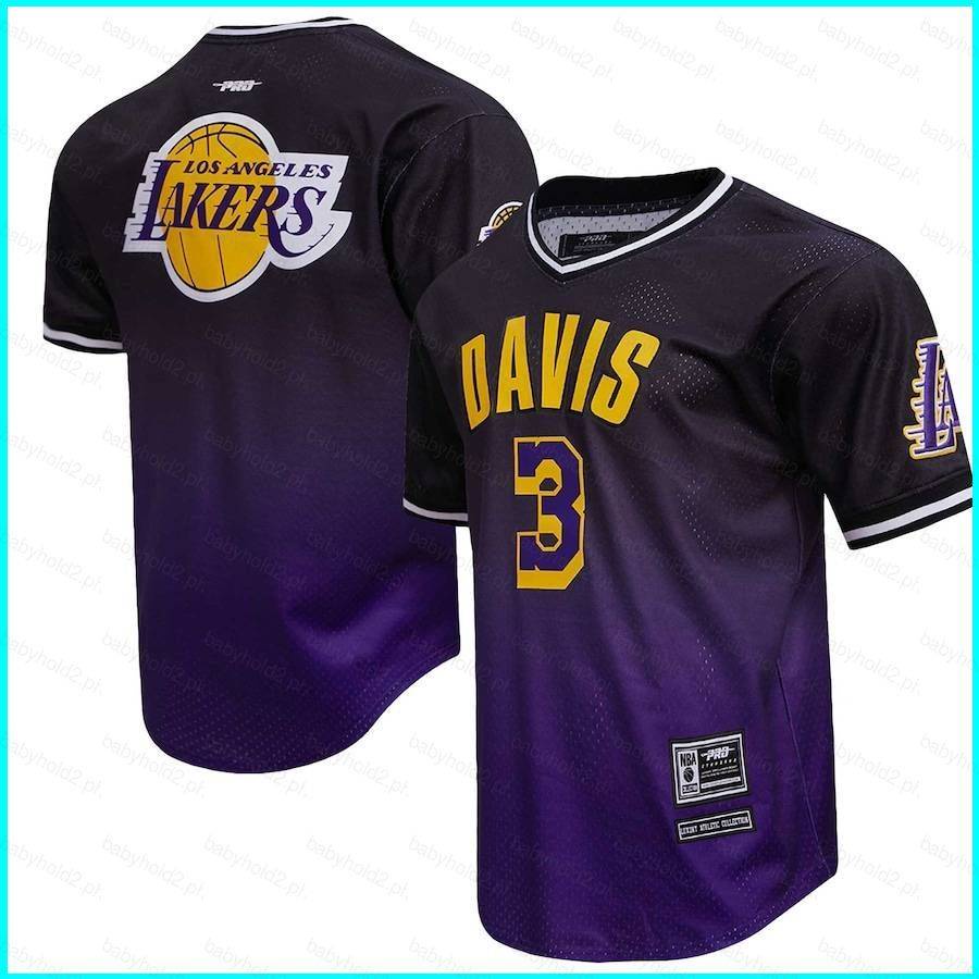 Áo Thun Thể Thao Tay Ngắn In Hình nba los angeles lakers jersey anthony davis post 2023-2024