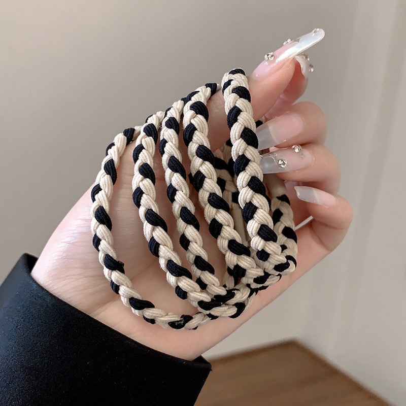 Set 5 / 10 Dây Buộc Tóc Co Giãn Nhiều Màu Sắc Thời Trang Cho Nữ