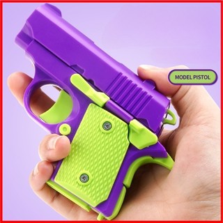 Súng đồ chơi mô hình 3d 1911 mini, súng cà rốt 1911 vô tri giải stress cho bé loại 1 đầy đủ chi tiết