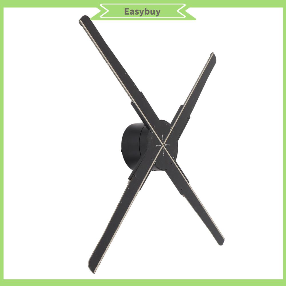 Easybuy Máy chiếu hiển thị quạt ba chiều G45 3D 45cm 30W quảng cáo 4 lưỡi với 510 hạt LED 100‑240V