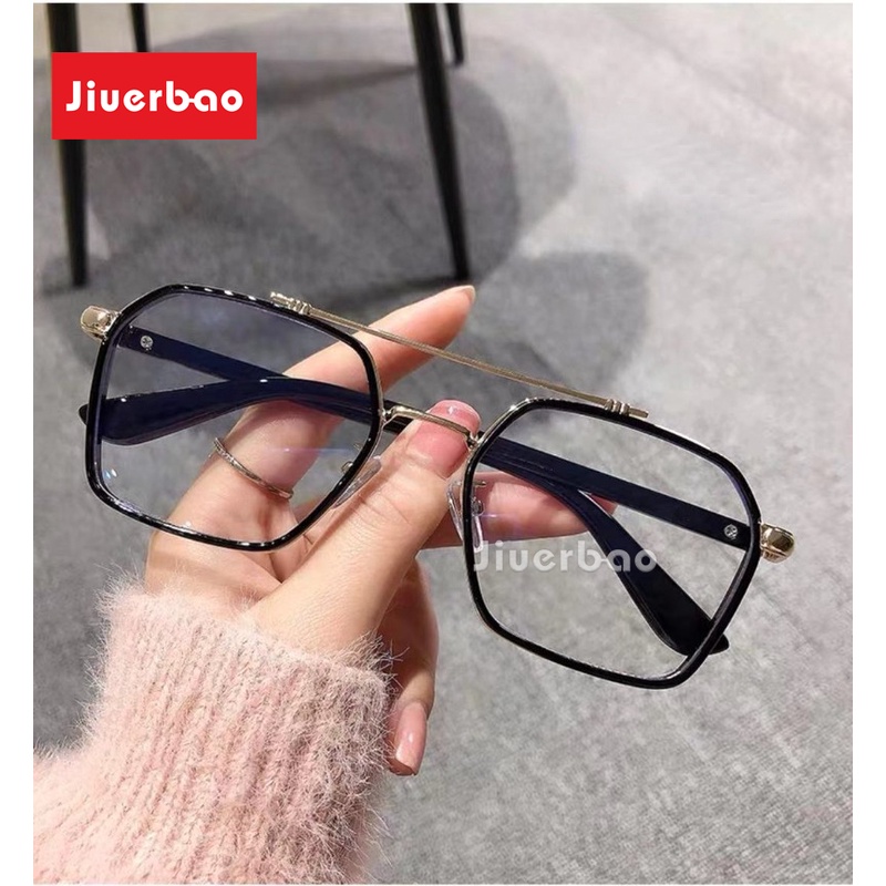 Kính Mát Gọng Kim Loại Chống Tia Bức Xạ Phong Cách vintage Oversize