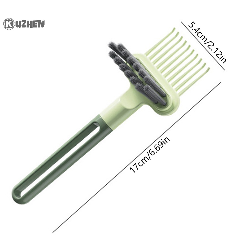 Kuzhen Bàn Chải mini Làm Sạch Lược Chải Tóc Sáng Tạo 2 Trong 1