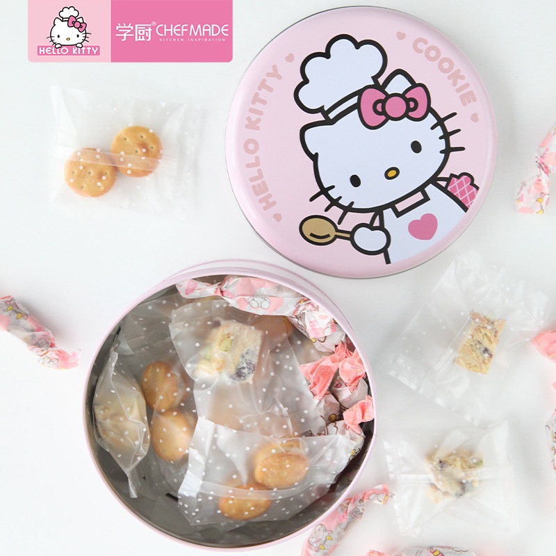 Hộp Thiếc Đựng Bánh Quy / Kẹo / Sữa / Bánh Quy Hình hello kitty kt7065