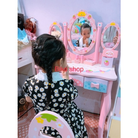 Đồ chơi bàn trang điểm bằng gỗ cỡ lớn cho bé nhiều mẫu - Biko Shop