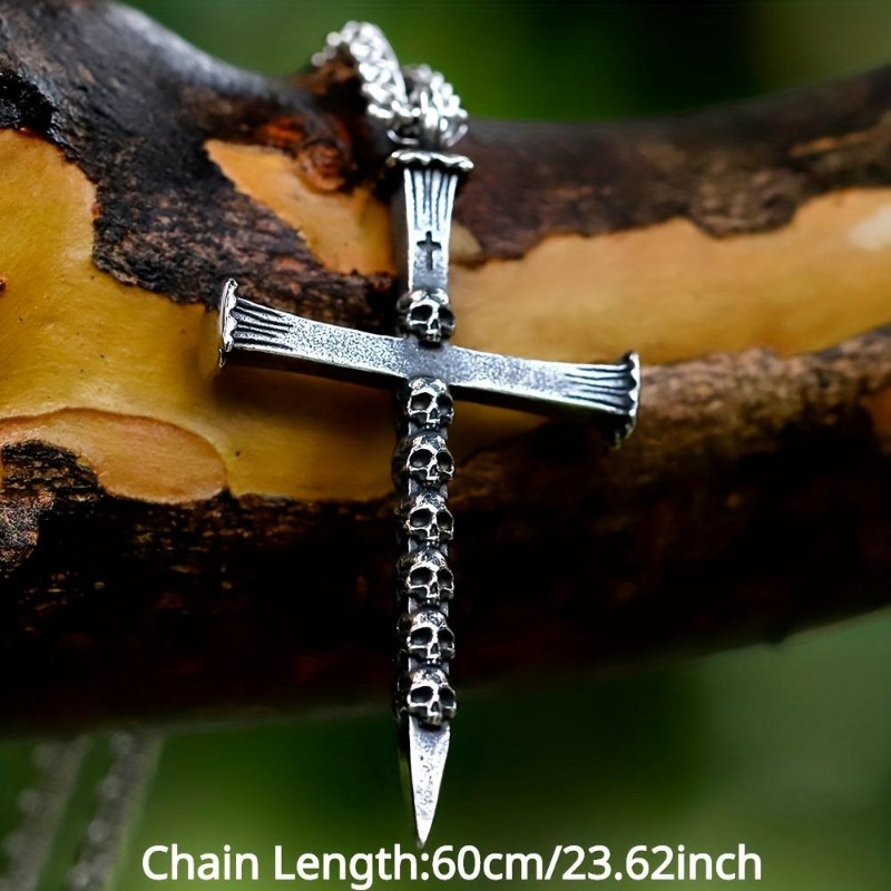 Mới Vòng cổ Mặt Đầu Lâu Phong Cách gothic punk Cho Nam