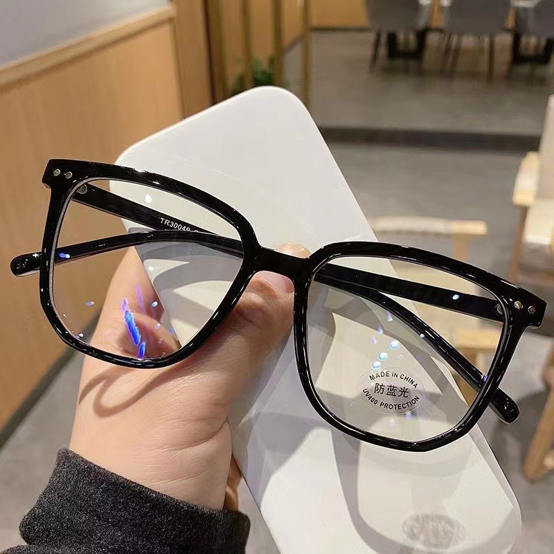 Kính Mát Gọng Vuông Lớn Chống Bức Xạ Chống Tia Bức Xạ Thời Trang Cho Cả Nam Và Nữ