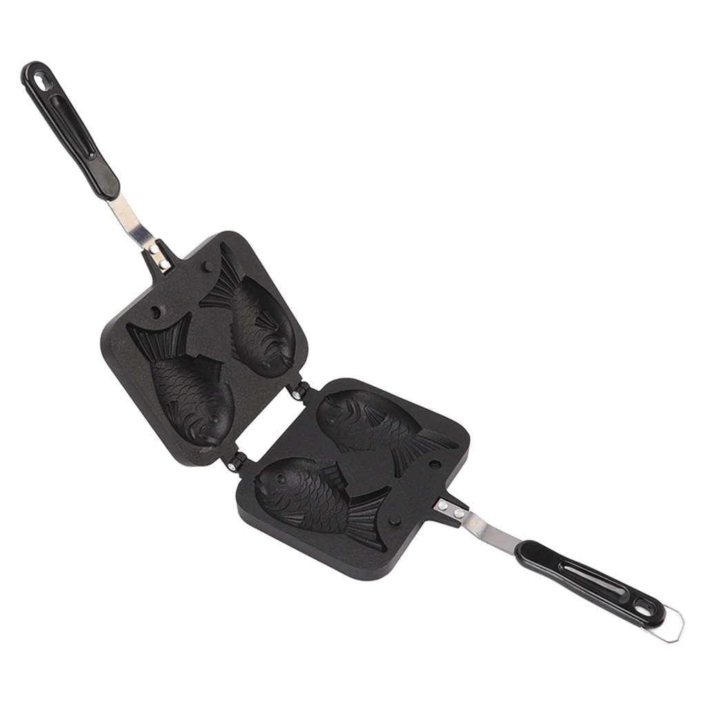 GEEK02 Chảo Làm Bánh Mì taiyaki Hình Cá Hai Mặt Chống Dính
