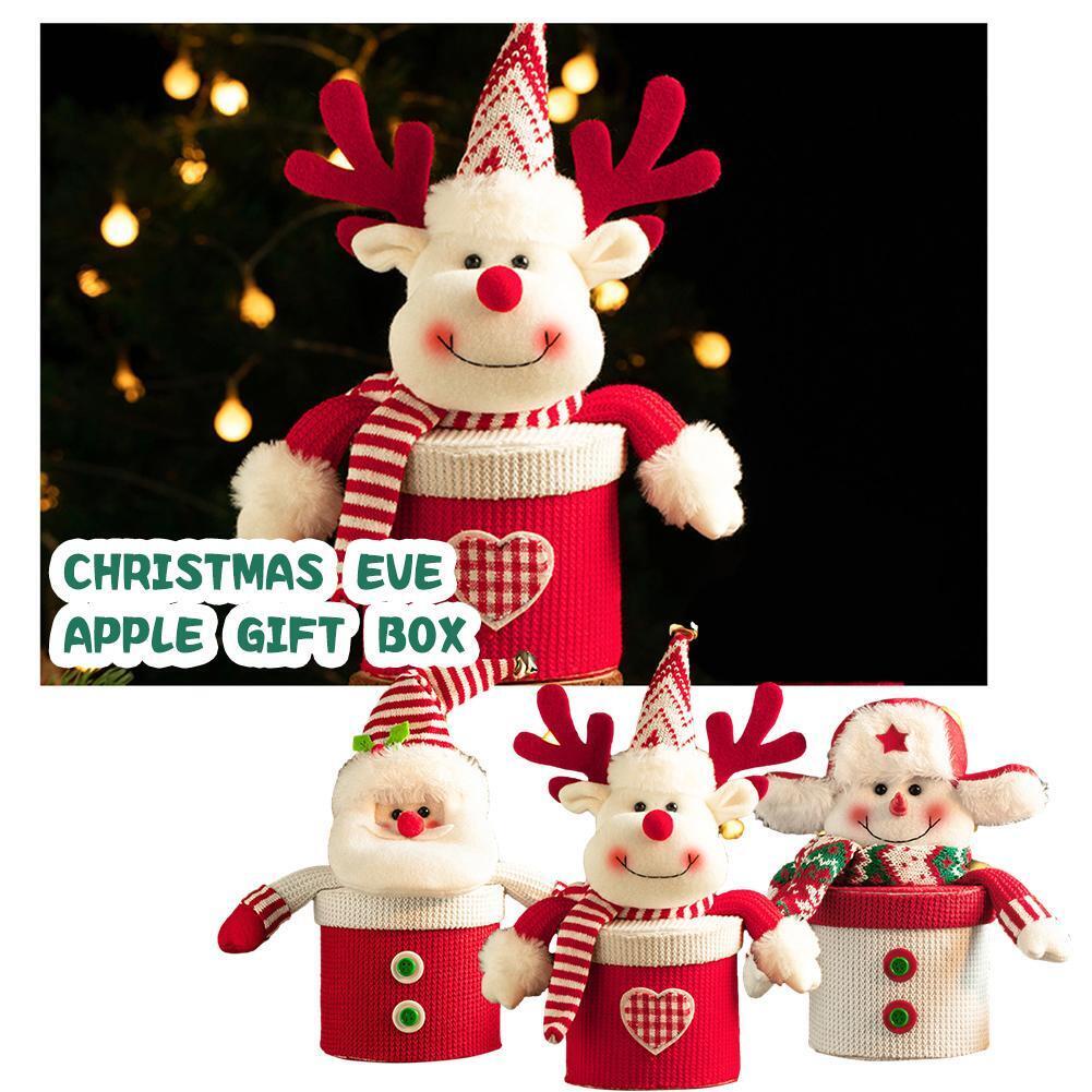 Hộp Quà Giáng Sinh Táo Hộp Quà Giáng Sinh Của Ông Già Noel Nai Sừng Tấm i7a2 apple