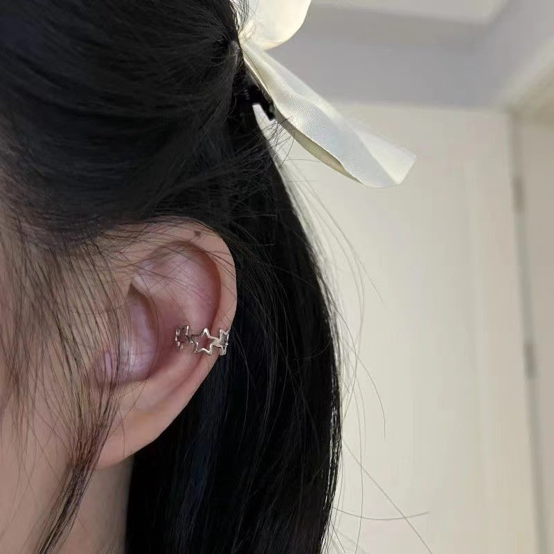 Bông Tai Ngôi Sao Thời Trang Hàn Quốc Không Cần Xỏ Lỗ