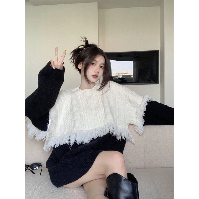 Áo sweater Cổ Tròn Thiết Kế Xoắn Ốc Thời Trang Thu Đông Phong Cách Mỹ Cho Nữ