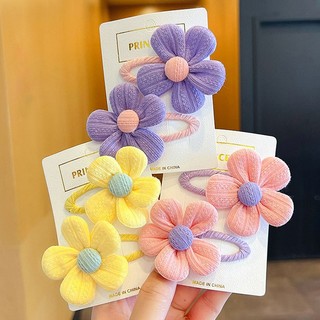 Set 2 kẹp tóc vải nhiều màu dễ thương cho bé gái