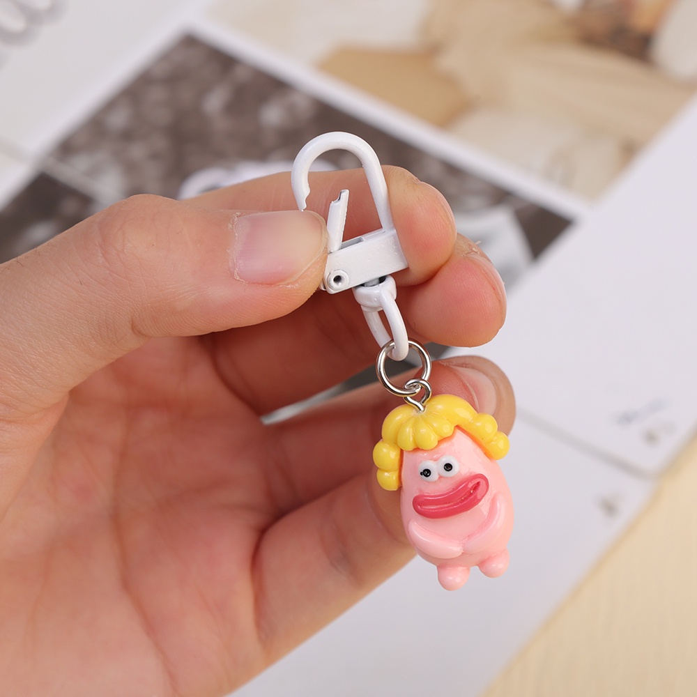 Móc Chìa Khóa Xe Hơi / Túi Xách / Móc Khóa Hình Búp Bê Quái Vật Miệng To Dễ Thương