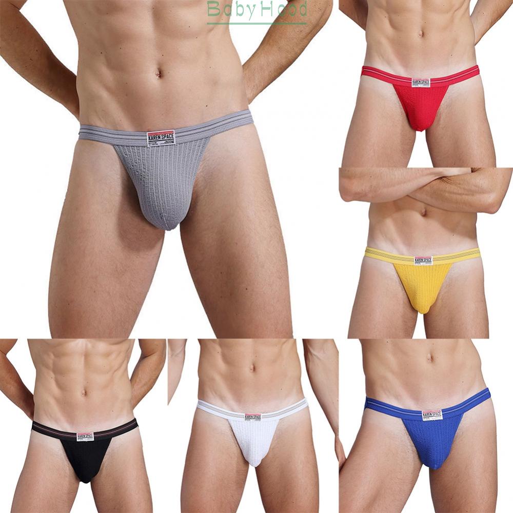 Mens Sexy Proud Jockstrap Underpants G-String V-Shaped Thong Bikini Underwear#BBHOOD