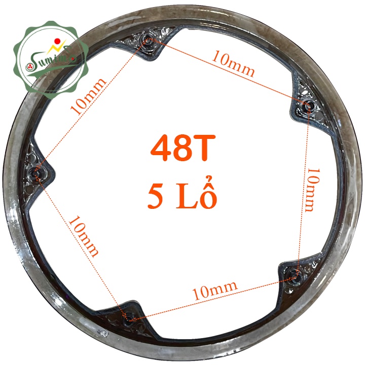 Chắn dĩa nhựa bảo vệ giò đĩa xe đạp 42T - 48T