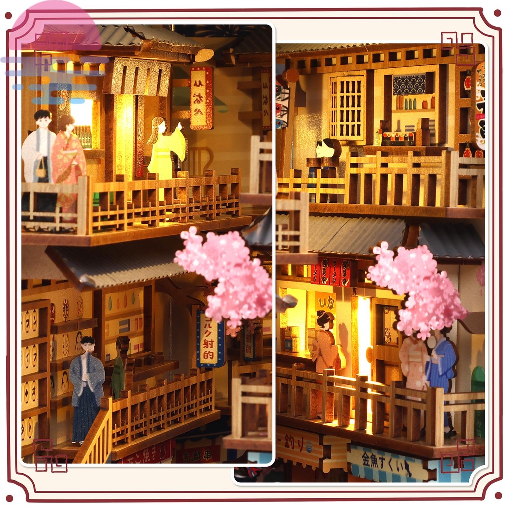 Diy Bộ Đồ Chơi Lắp Ráp Kệ Sách 3d Bằng Gỗ Có Đèn led Cho Nhà Búp Bê Trên 14 Tuổi shopskc4458