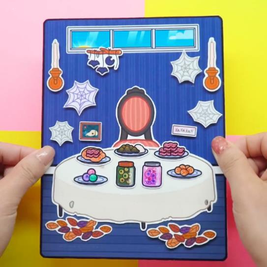 Học liệu ngôi nhà búp bê toca wednesday quite book đồ chơi montessori Zin Càu Vòng