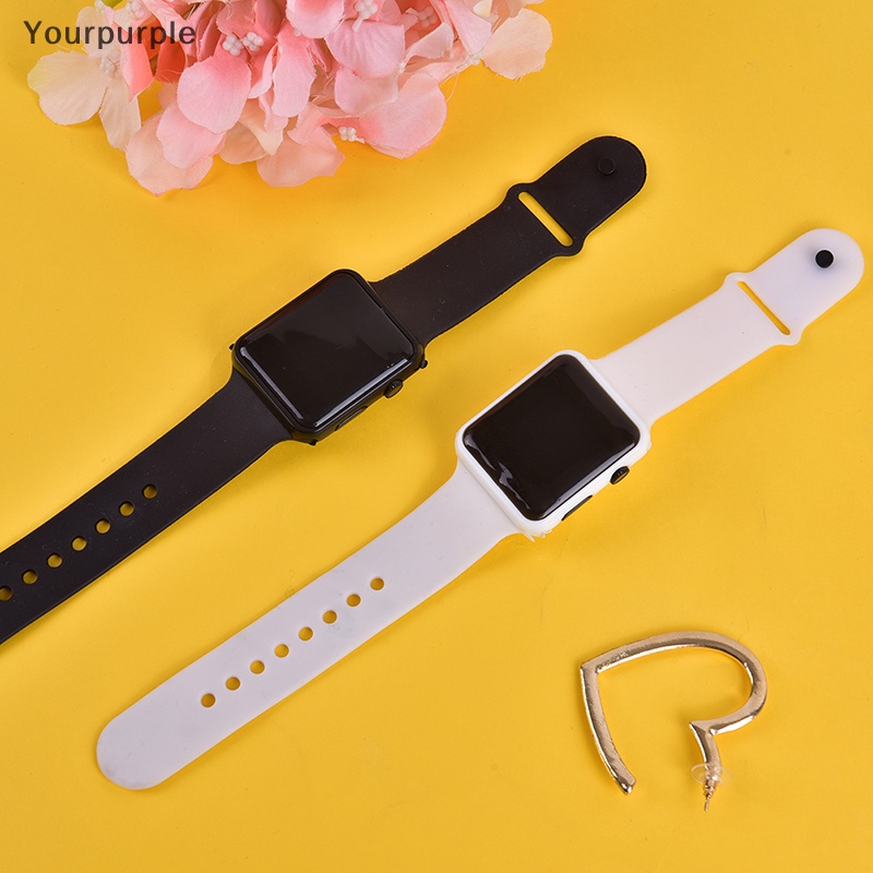 Đồng Hồ Điện Tử Dây Silicon Mặt Vuông Có Đèn led Thời Trang