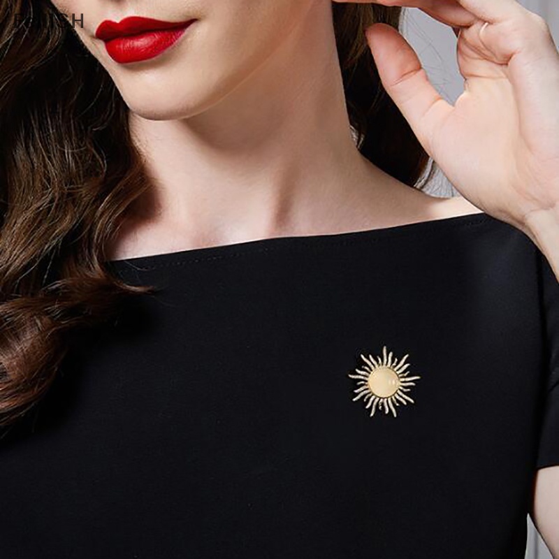 Ghim Cài Áo Hình Chú Ong / Mặt Trời / Trái Tim Đính Đá Ngọc Trai Dễ Thương Thời Trang Cho Nữ 439br