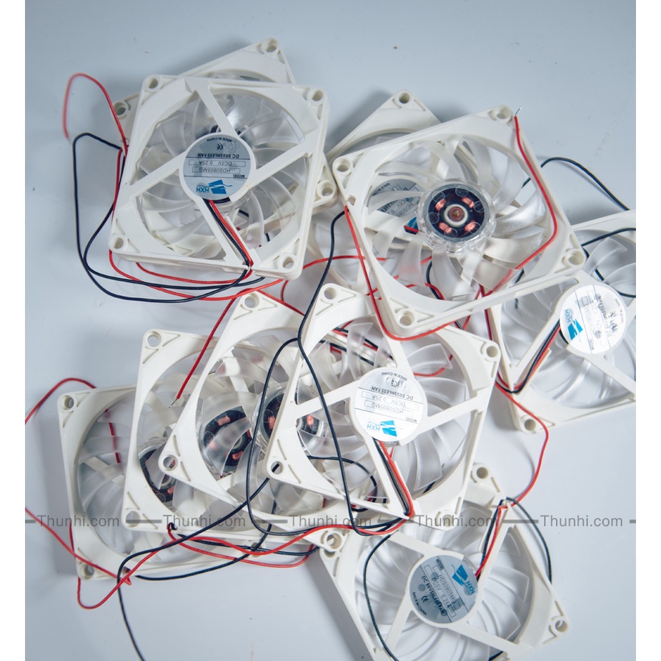 Quạt Tản Nhiệt 8cm mỏng 1.1cm 5V/12V chạy rất êm