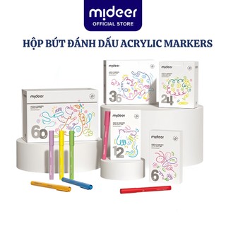 Bút màu Acrylic Mideer Markers, Bút dạ nhớ highlight cho bé