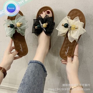 Bonnie cathy Dép Đi Biển Mềm Mại Thoải Mái Chống Trượt Thời Trang Hàn Quốc Ngọt Ngào Cho Nữ