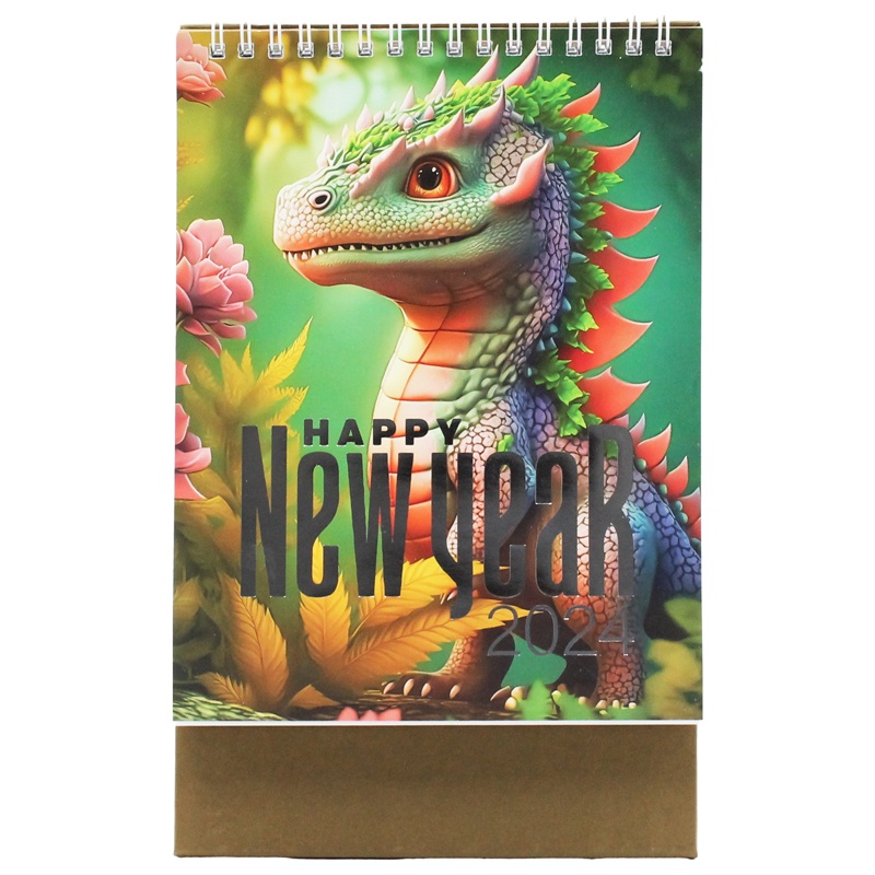 Lịch Bàn Chữ A 2024 - Fabico-XNI24 - Hình Rồng Con