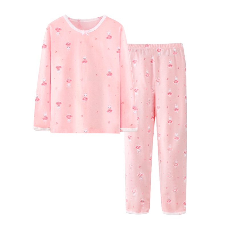 Bộ Đồ Ngủ cotton Thoáng Khí Thấm Hút Mồ Hôi Thoáng Khí Cho Bé Gái