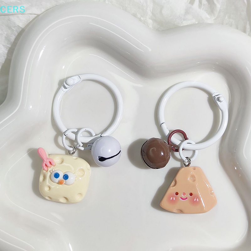 Móc Khóa Hình Phô Mai Dễ Thương Sáng Tạo Trang Trí Túi Xách / Balo / Quà Tặng Tình Bạn