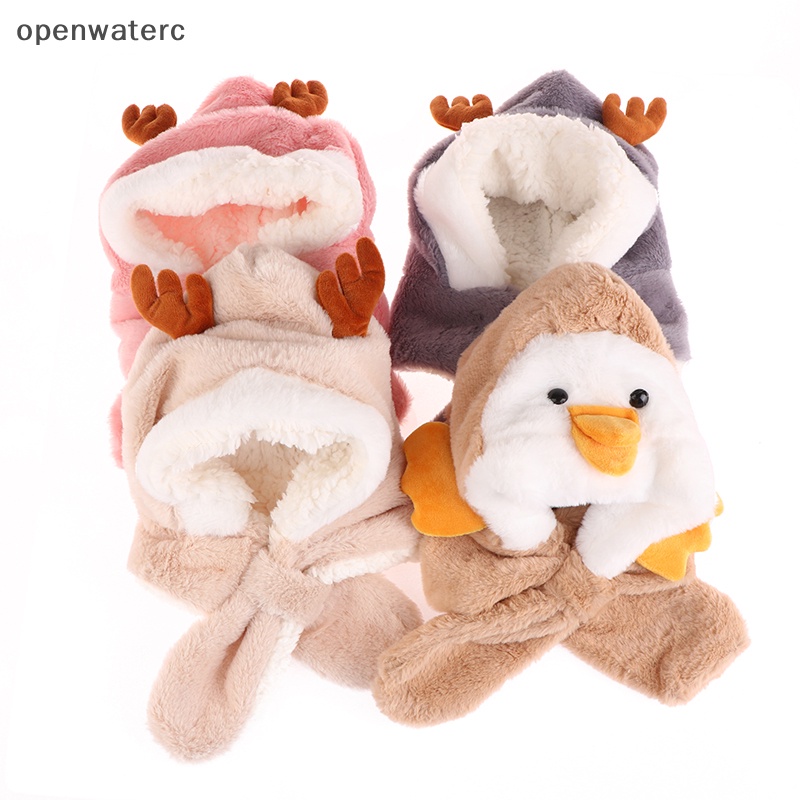 Openwaterc Mũ Len Lông Cừu Trùm Đầu Bảo Vệ Tai Chống Gió Giữ Ấm Mùa Đông Cho Bé Trai Bé Gái vn