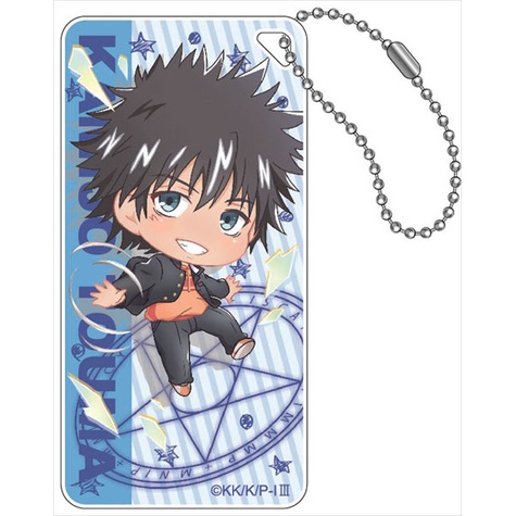 Móc khóa Toaru Majutsu no Index III Touma Kamijo Kaori Kanzaki Mikoto Misaka Phụ kiện trang trí túi 
