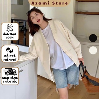 Áo Cadigan nam nữ len mềm khoác ngoài phong cách hàn quốc Azami Store AB88