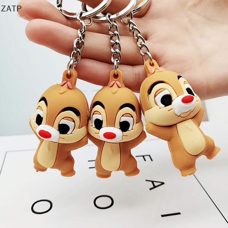 Móc Khóa Nhựa pvc Hình Sóc Hoạt Hình Đáng Yêu vn