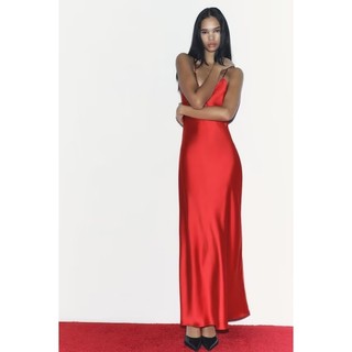Hàng Mới Về Mới Đầm Lót Vải Lụa satin Phong Cách Âu Mỹ Thời Trang Mùa Đông 2023 w025 9938