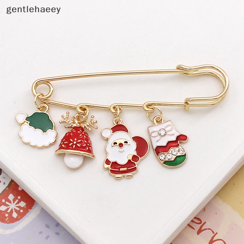 Gent Ghim Cài Áo Trang Trí Túi Xách Ôm Sát Hình Ông Già Noel Quà Tặng