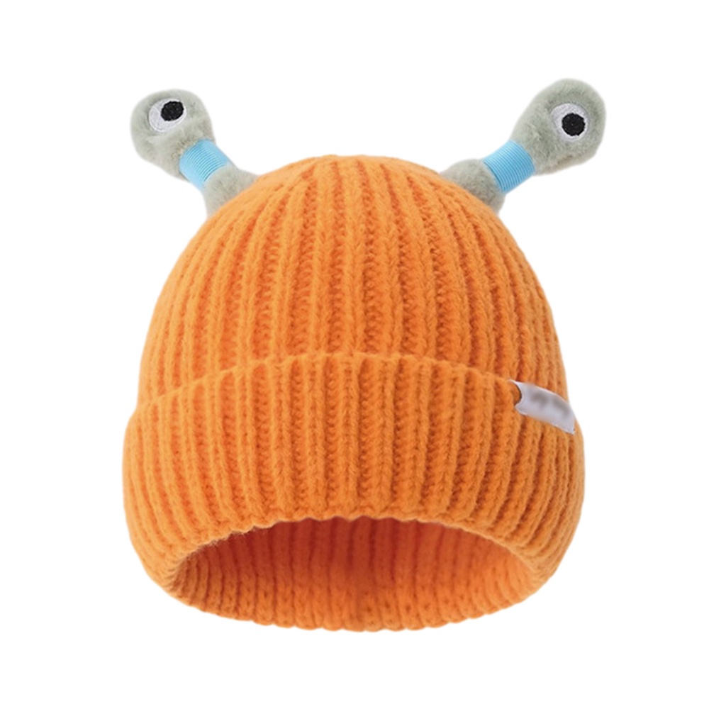 Mũ Len beanie Dệt Kim Có Đèn led Phát Sáng Hình Đôi Mắt Dễ Thương Vui Nhộn Chống Mài Mòn Giữ Ấm Mùa Đông Châu Á Yêu Thích Của Người Mua Sắm