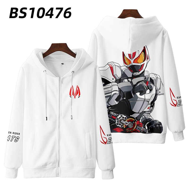 Áo Hoodie Tay Dài Có Khóa Kéo In Họa Tiết kamen rider Gstes dgp 3d Thời Trang Mùa Thu Cho Nam Và Nữ