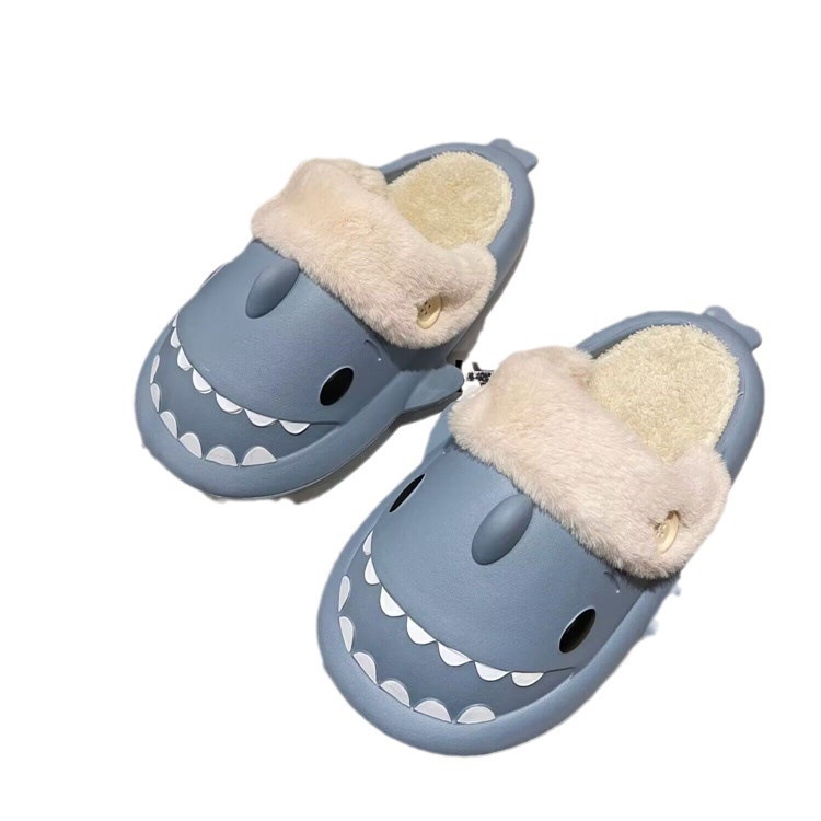 🐬Hoạt Hình Dép cotton Đi Trong Nhà Đế Dày Chống Trượt Không Thấm Nước Thời Trang Thu Đông 2023 Cho Cặp Đôi