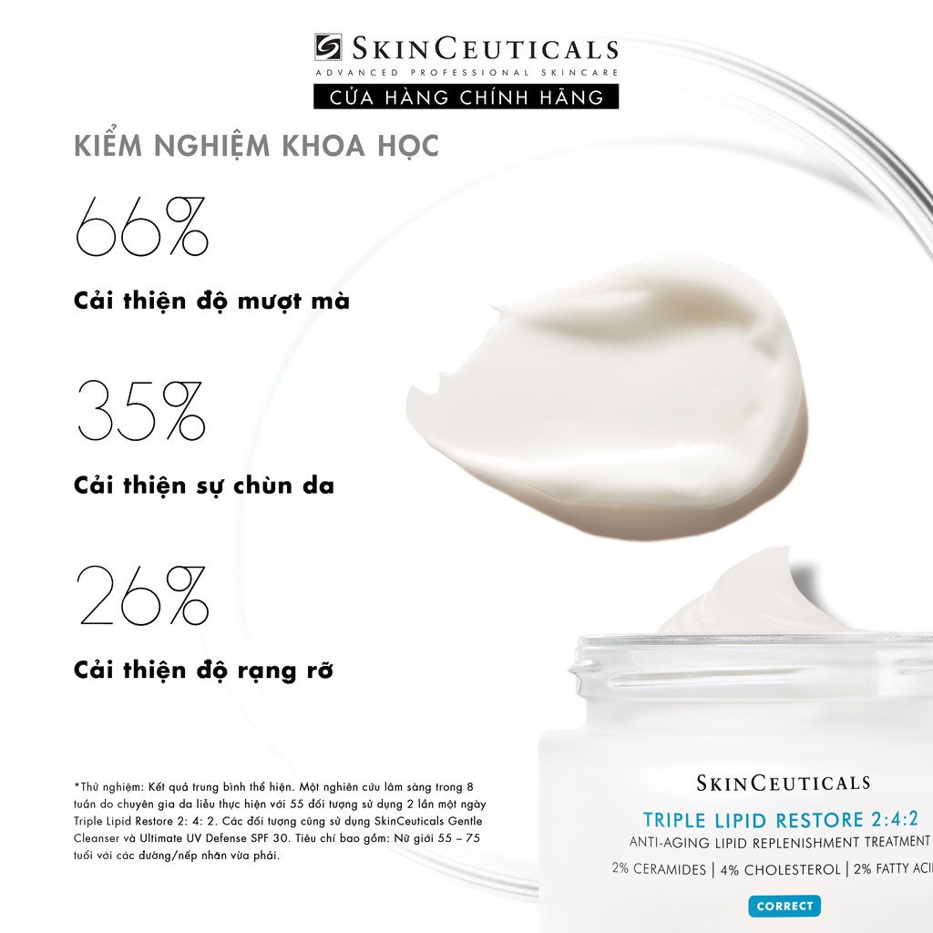 Kem Dưỡng SkinCeuticals Giúp Dưỡng Ẩm, Làm Mềm Và Tái Tạo Da Skinceuticals Triple Lipid Restore 2:4:2