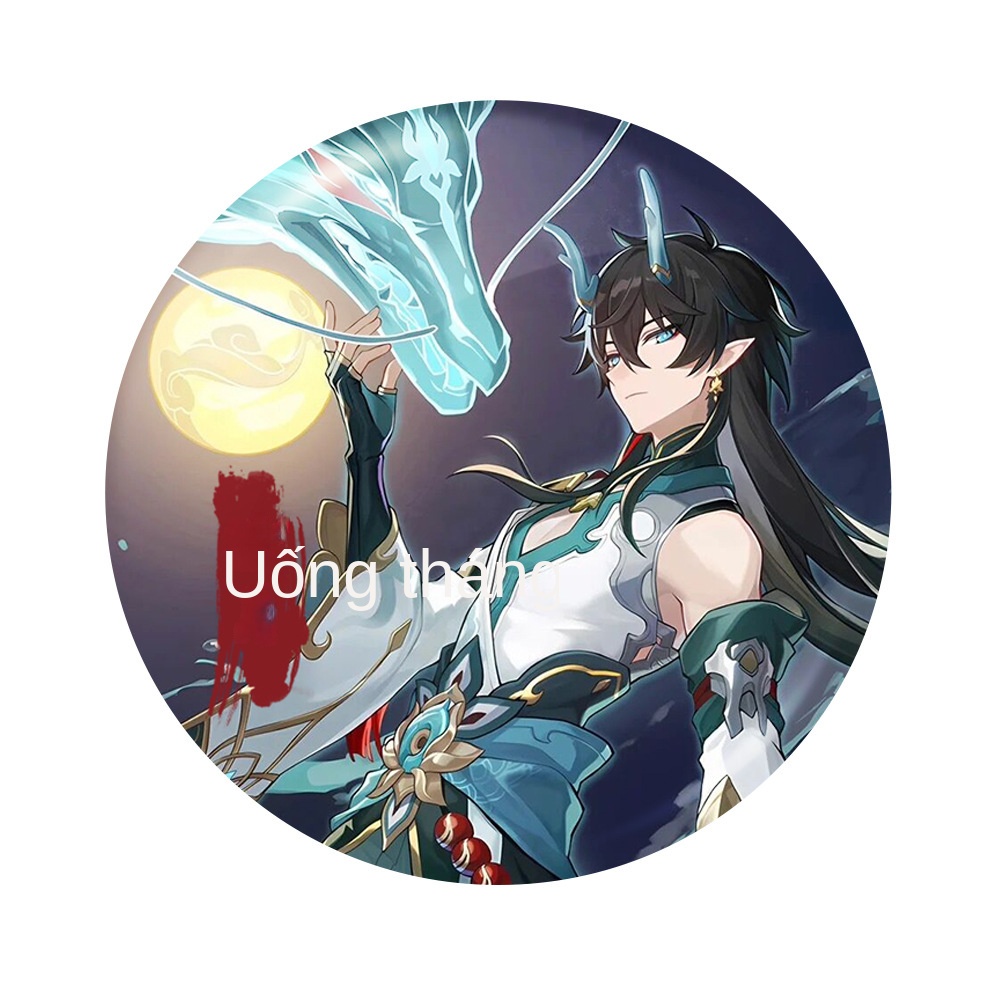 Bộ 6 món Honkai Star Rail Keychain Badge Card Postcard Laser Ticket Lmbibitor Lunae Kafka Silver Wolf 9UDC