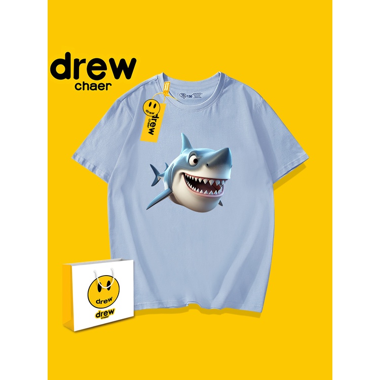 Áo Thun cotton Tay Ngắn Dáng Rộng Kiểu Hoạt Hình Trẻ Trung Hợp Thời Trang