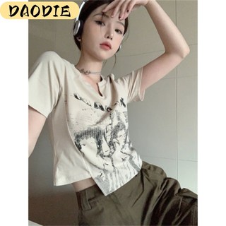 DAODIE áo croptop áo croptop nữ Thiết kế ít người cao eo slim hottie ngắn áo khoác 2023 NEW JL2516 