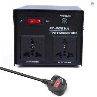 Advanced Step Up Down Power Transformer 200W Voltage Converter for Home-use