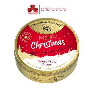 Kẹo trái cây Cavendish & Harvey Christmas Mixed Fruit Drops 200g