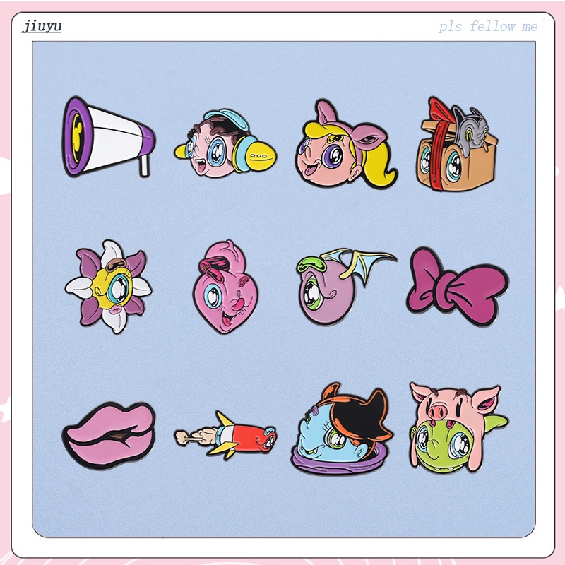 Hoạt Hình Ghim Cài Áo Hình Quái Vật Đáng Yêu