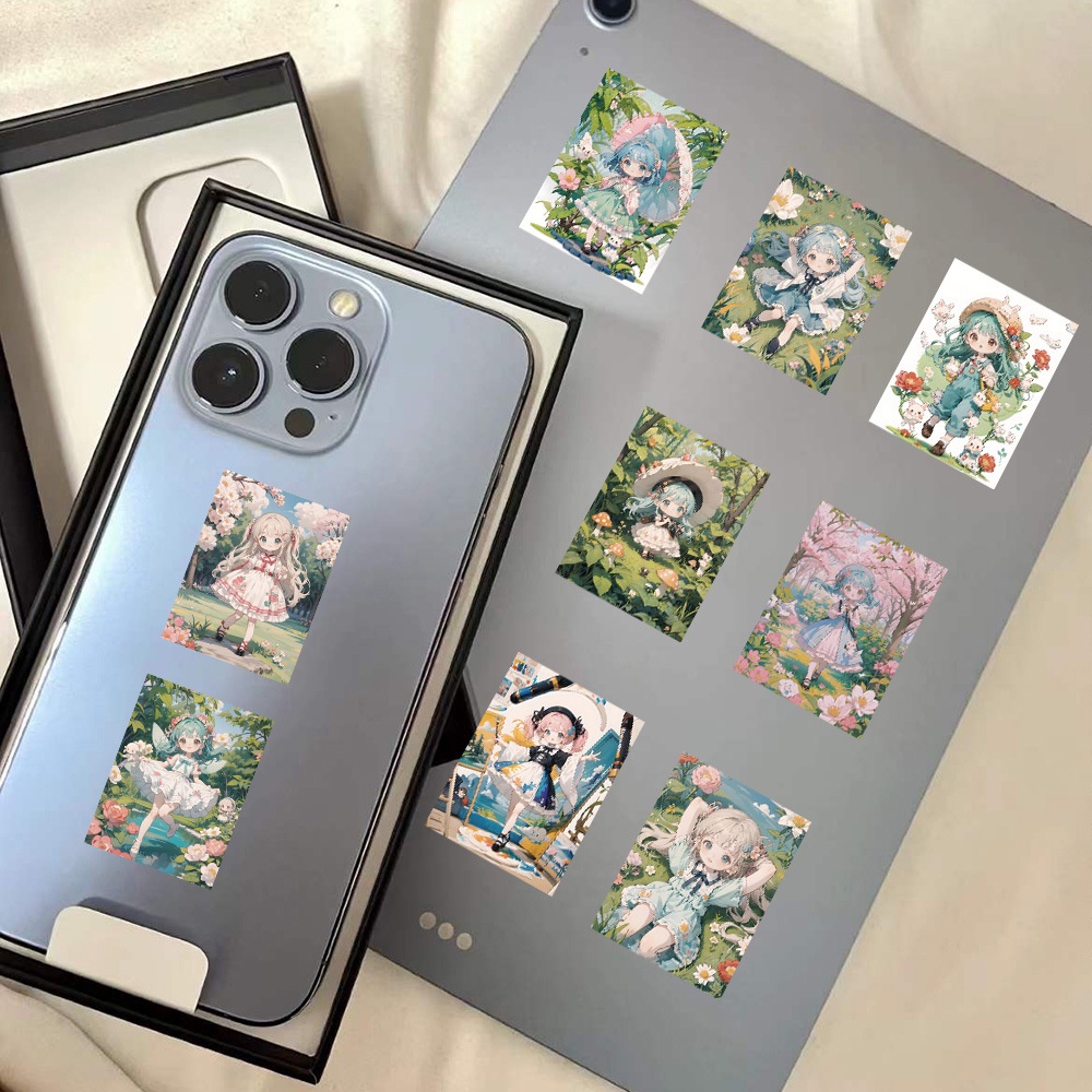 Bộ 60 Miếng Dán Hoạt Hình graffiti Trang Trí Mũ Bảo Hiểm / Bút Chì