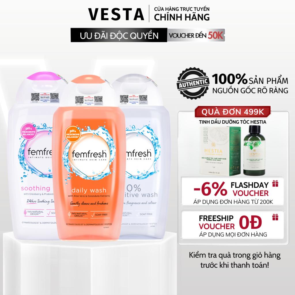 Dung Dịch Vệ Sinh Phụ Nữ Femfresh Daily Wash DDVS Phụ Nữ Intima 250ml